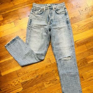 NWOT Citizens of Humanity Charlotte Crop High Rise Straight Jeans